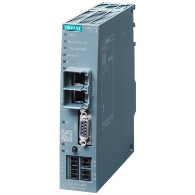 Industrieel Ethernet-module met meerdere aansluitingen en LED's voor diagnose, toont de Siemens Logo-naam.