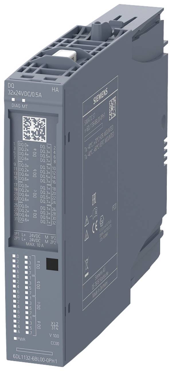 Siemens 6DL1132-6BL00-0PH1 6DL11326BL000PH1 PLC-uitgangsmodule 24 V/DC