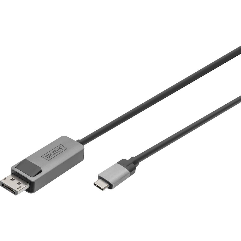 Digitus DB-300334-010-S, 1 m, USB Type-C, DisplayPort, Mannelijk, Mannelijk, Recht