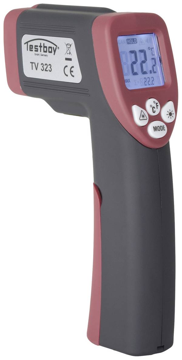 Testboy TV 323 Infrarood-thermometer Optiek 12:1 -50 - +550 °C