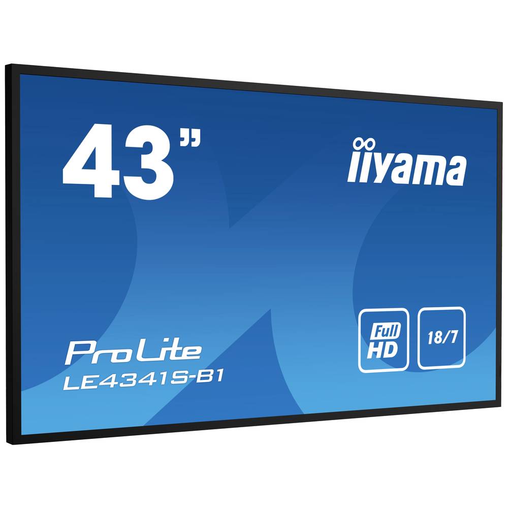 Iiyama ProLite LED-monitor Energielabel G (A - G) 108 cm (42.5 inch) 1920 x 1080 Pixel 16:9 8 ms HDMI, VGA, USB, RS232, RJ45 IPS LED