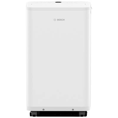 Een wit Bosch apparaat, vermoedelijk een koelkast, met een minimalistisch design en merklogo in het midden van de voorkant.
