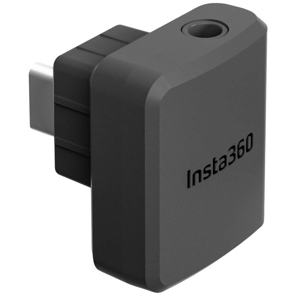 Insta360 ONE RS mic adaptor - horizontaal - microfoon adapter - adapter voor externe microfoons - usb type-c - 3.5mm audio port