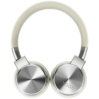 Lenovo Yoga Active Noise Cancellation On Ear koptelefoon   Bluetooth Stereo Mica-zilver Noise Cancelling Volumeregeling,