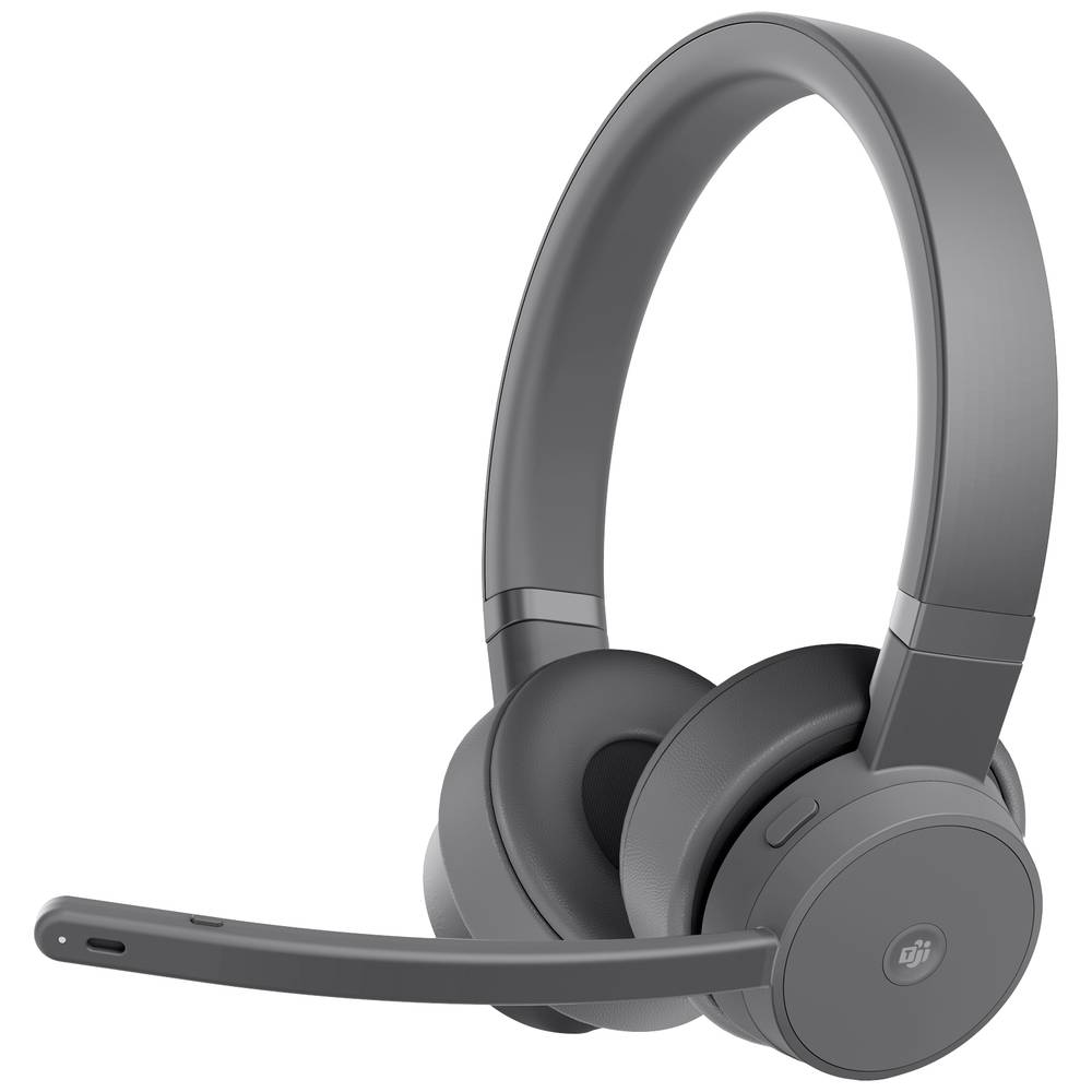 Lenovo Go Wireless ANC On Ear headset Bluetooth Stereo Grijs Noise Cancelling Volumeregeling, Microfoon uitschakelbaar (mute)