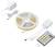LED-lichtstripenset met voedingsadapter, afstandsbediening en besturingsapparaat. Bruikbaar voor individuele verlichting en kleurbesturing.