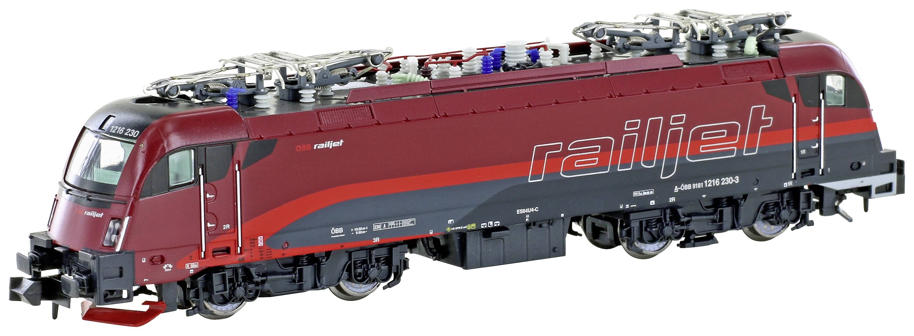 Hobbytrain H2738 N elektrische locomotief Rh 1216 Taurus van de ÖBB Railjet