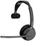 Zwart draadloos headset met uitschuifbare arm en oorkussens, geschikt voor handsfree bellen en comfortabel dragen.