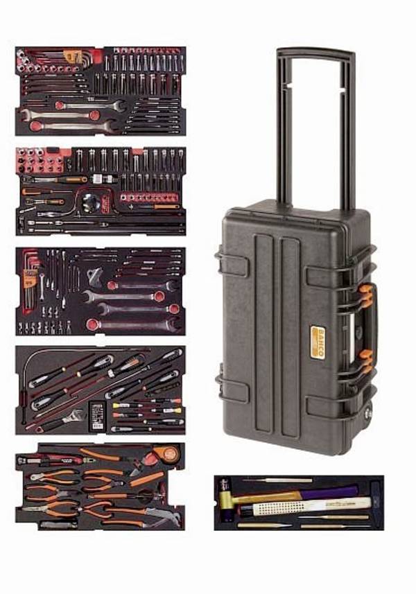 Bahco  Gereedschapskoffer (gevuld) 240-delig Luchtvaartmonteur, Electricien, Handwerker, Doe-het-zelver, Technicus, Universeel, Voertuig, Leerling (b x h x d) 365 x 560 x 267 mm