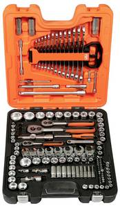 Conrad Bahco S138 Dopsleutelset 1/2", 1/4", 3/8" 138-delig aanbieding