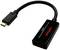 'Roline' Adapter voor conversie van USB-C naar DisplayPort 1.2. Zwarte kabel met USB-C-stekker aan de ene kant en DisplayPort-aansluiting aan de andere kant.