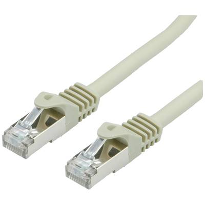 Twee beige Ethernet-kabels met RJ-45-connectoren voor netwerkverbindingen.