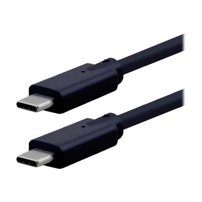 Roline USB-kabel USB 3.2 Gen2x2 USB-C stekker 1.5 m Zwart  11029076