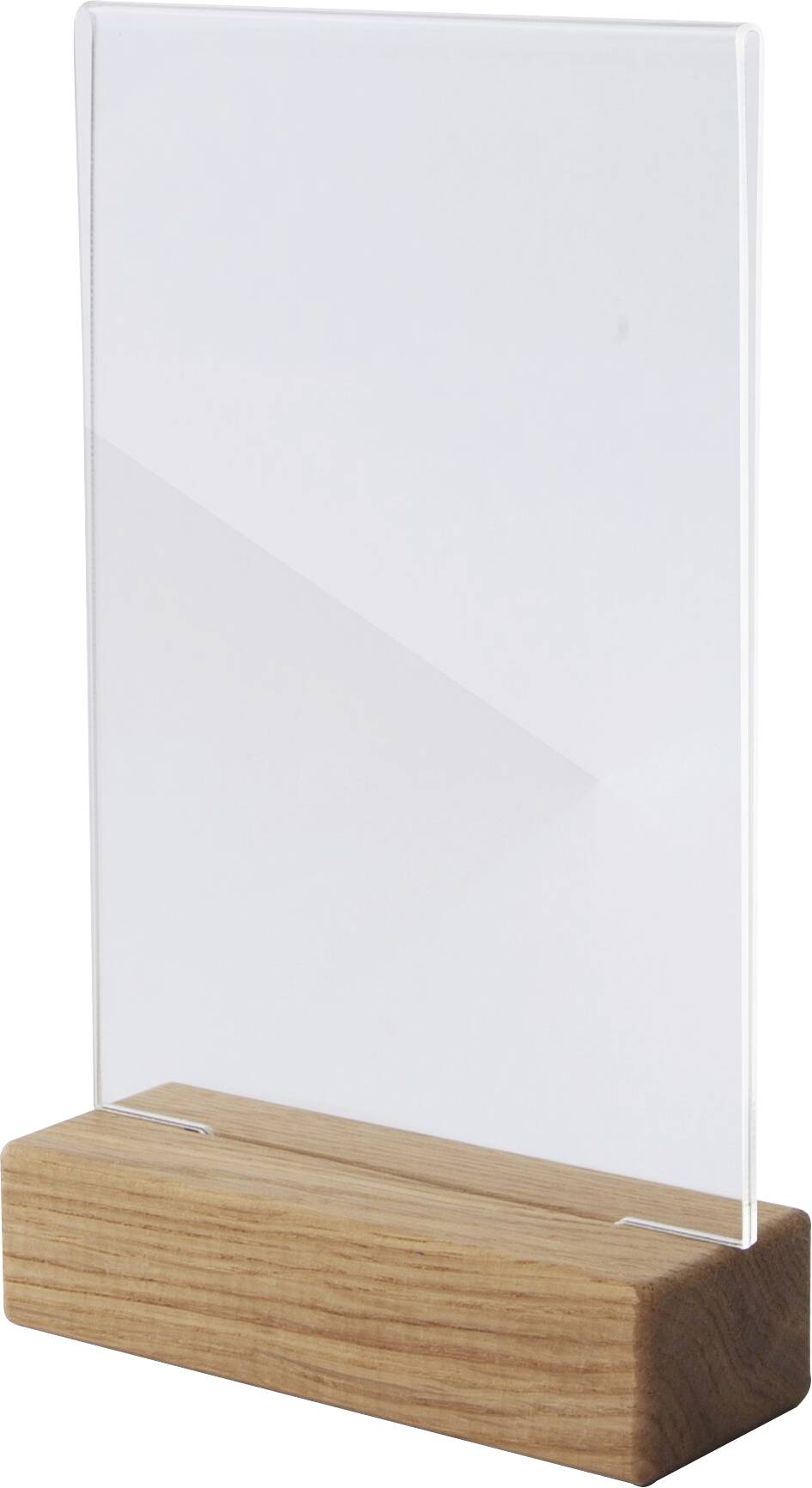 Sigel TA252 Tafelstatief Voor papierformaat: DIN A6 Glas (helder), Hout 1 stuk(s)