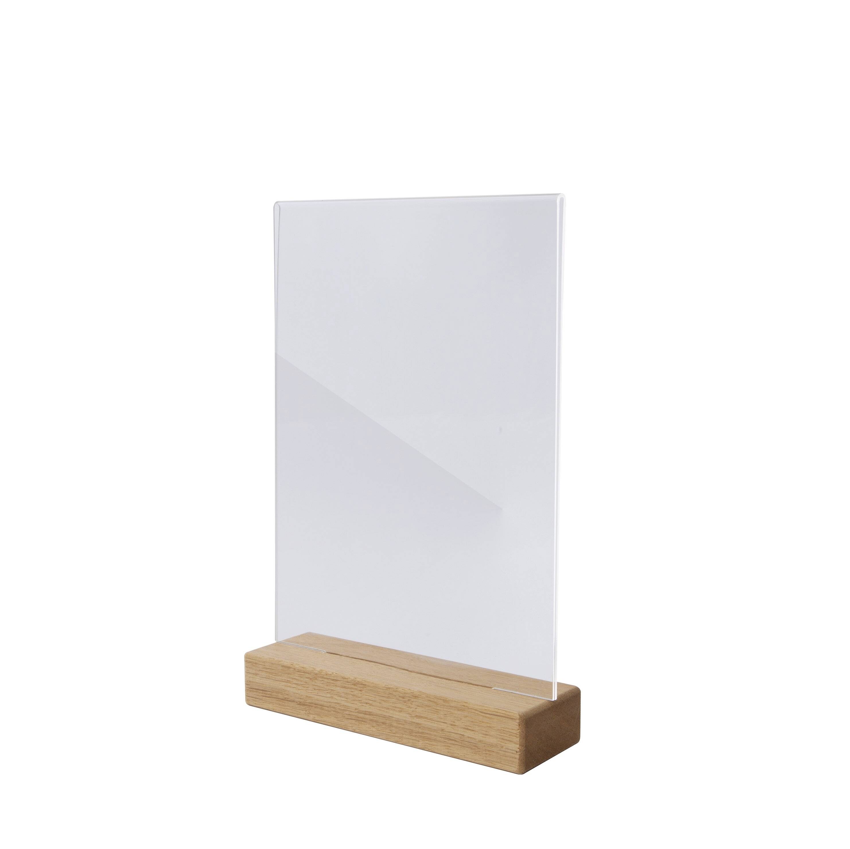 Sigel TA256 Tafelstatief Voor papierformaat: DIN A4 Glas (helder), Hout 1 stuk(s)