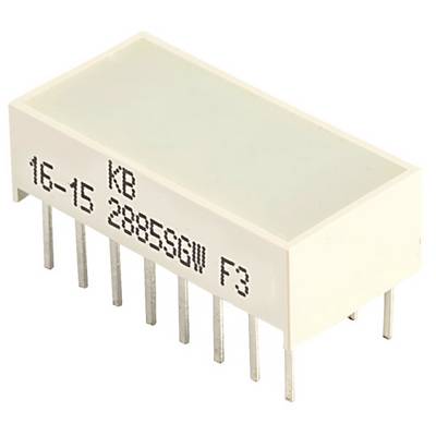 Een wit rechthoekig elektronisch onderdeel met meerdere metalen pinnen eronder, met daarop de opdruk '16-15 288B5GW F3'.