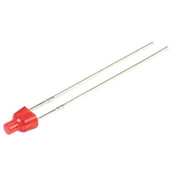 Kingbright  Bedrade LED  Rood Plat 2 mm 20 mcd 70 ° 30 mA 2 V