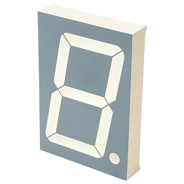 'LED-display met het getal 0 in digitale stijl.'
