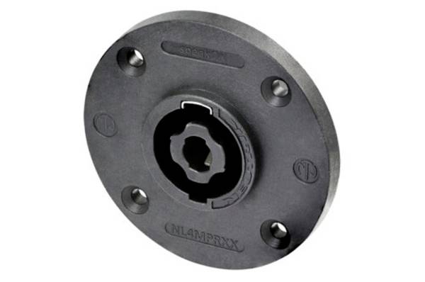 Neutrik NL4MPRXX Luidsprekerconnector Flensbus, contacten recht Aantal polen: 4 Zwart 1 stuk(s)