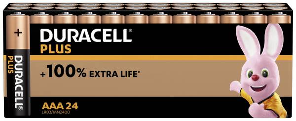 Duracell Plus Power AAA batterij (potlood) Alkaline 1.5 V 24 stuk(s)