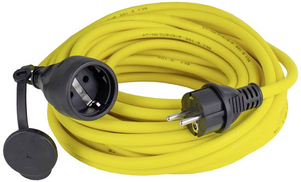 AS Schwabe 60345 Stroom Verlengkabel  16 A Geel 10 m AT-N07V3V3-F 3G 2,5 mm²