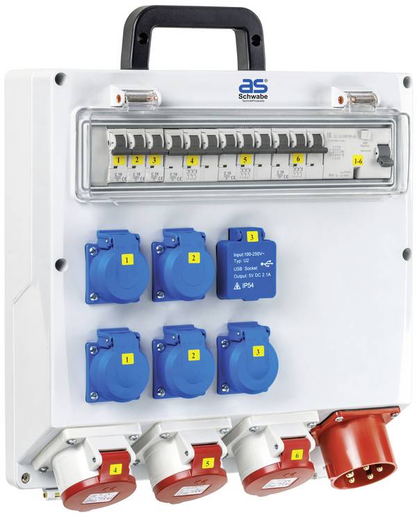 AS Schwabe FIXO 5 MAX 61523 CEE-stroomverdeler 400 V 32 A
