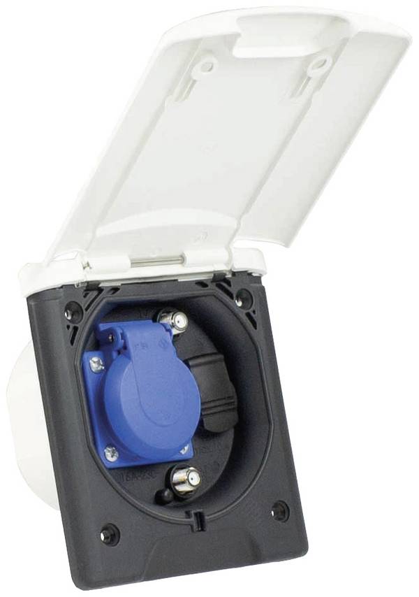 AS Schwabe 62473  Stopcontact (inbouw)   IP44 Wit