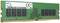 Een groene RAM-geheugenmodule met zwarte componenten en een etiket met de tekst 'Made in Korea'.