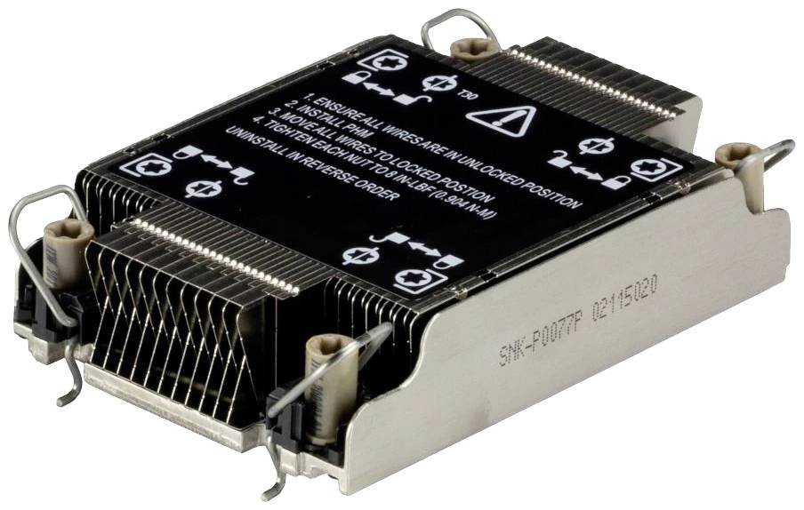 Supermicro SNK-P0077P computerkoelsysteem processorkoelblok/radiator zwart, roestvrij staal-1