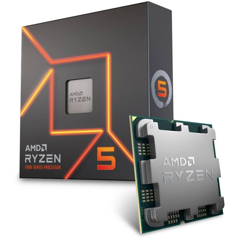 AMD Ryzen 5 7600X 6 x Processor (CPU) tray Socket: AMD AM5
