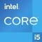 Blauwe grafiek met het witte 'Intel Core i5' logo rechtsboven.