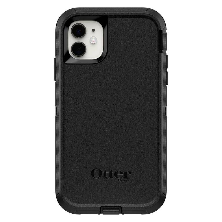 OtterBox Defender Draagtas/-koffer (Holster) Apple iPhone 11 Smartphone - Zwart - Vuilbestendige poort, Stofbestendige p