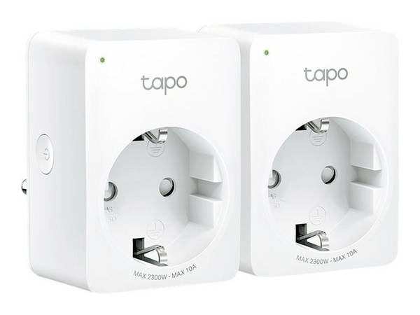 TP-Link Tapo P100 V1 - Slimme Stekker - Draadloos - 802.11b/g/n, Bluetooth 4.2 - 2,4 GHz (2-Pack)