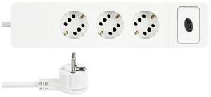 Conrad REV 0015350103 Stekkerdoos met schakelaar Wit Randaarde stekker 1 stuk(s) aanbieding