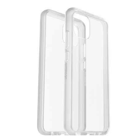 Twee transparante smartphone-hoesjes staan naast elkaar, waarbij hun minimalistische ontwerp en stabiliteit worden getoond.