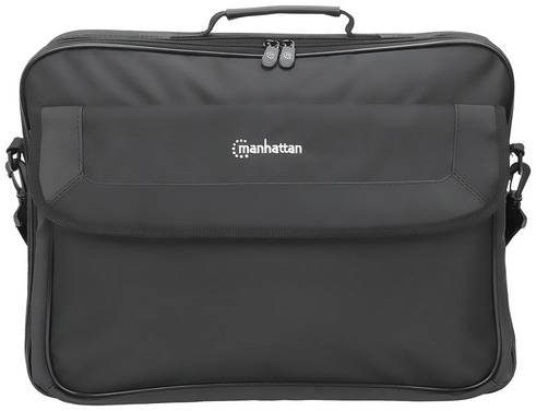 Manhattan Notebooktasche für bis 17,3", vollständig aufzuklappen,gepolstertert, Staufächer Laptoptas Geschikt voor max. (laptop): 43,9 cm (17,3")  Zwart
