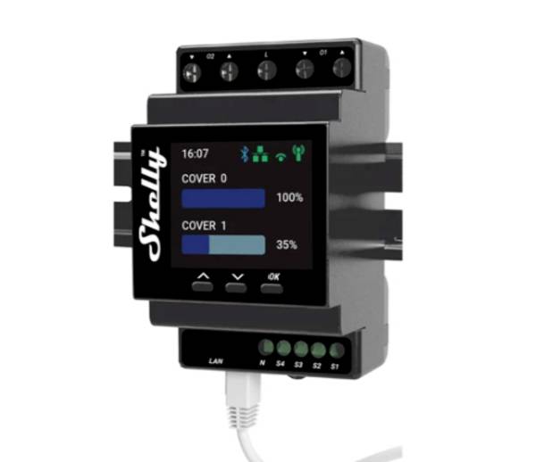 Shelly Shelly Pro Dual Cover PM Controller  Bluetooth, WiFi