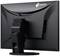 Achteraanzicht van een Eizo-monitor met ergonomische standaard en aansluitingsmogelijkheden aan de achterkant.