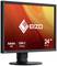 Een monitor van EIZO met een beeldschermdiagonaal van 24 inch. Op het scherm zijn 'Adobe RGB' en 'USB-C Docking' afgebeeld.