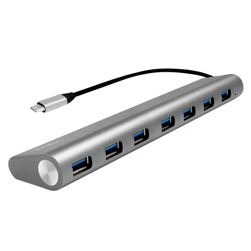 LogiLink UA0310 UA0310 USB-hub 7 poorten USB-A 3.1 Gen 1 Grijs-1