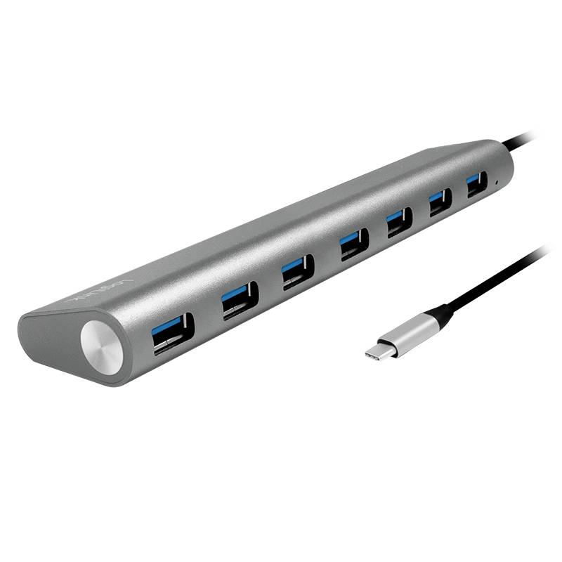 LogiLink UA0310 UA0310 USB-hub 7 poorten USB-A 3.1 Gen 1 Grijs-5