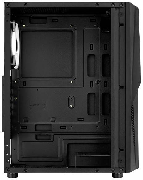 Aerocool Mecha-G-BK-v2 - Midi Tower - PC - Acrylnitril-Butadien-Styrol (ABS) - SPCC - Schwarz - ATX - micro ATX - Mini--6