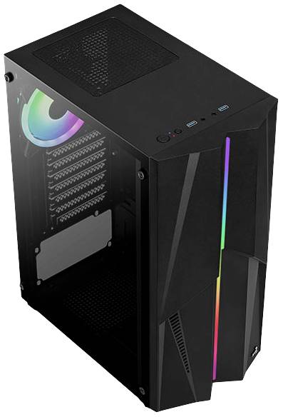 Aerocool Mecha-G-BK-v2 - Midi Tower - PC - Acrylnitril-Butadien-Styrol (ABS) - SPCC - Schwarz - ATX - micro ATX - Mini--13