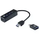 Conceptronic HUBBIES04B HUBBIES04B USB-hub 4 poorten USB-A USB 3.1 Gen1 5 GBit/s Zwart