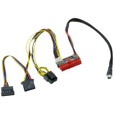 'Adapterkabel voor pc-voeding met verschillende aansluitingen, inclusief SATA, Molex en ATX, toont de verscheidenheid aan aansluitingsmogelijkheden.'