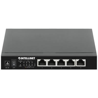 Intellinet 5-Port 2,5G Ethernet PoE+ Switch 4xPSE PoE+ Ports 55 W PoE-Leistungsbudget Netwerk switch IEEE 802.3af (15.4