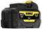 Zwarte en gele DeWalt-lithium-ion-accu, 12V, 5.0Ah, met XR-logo.