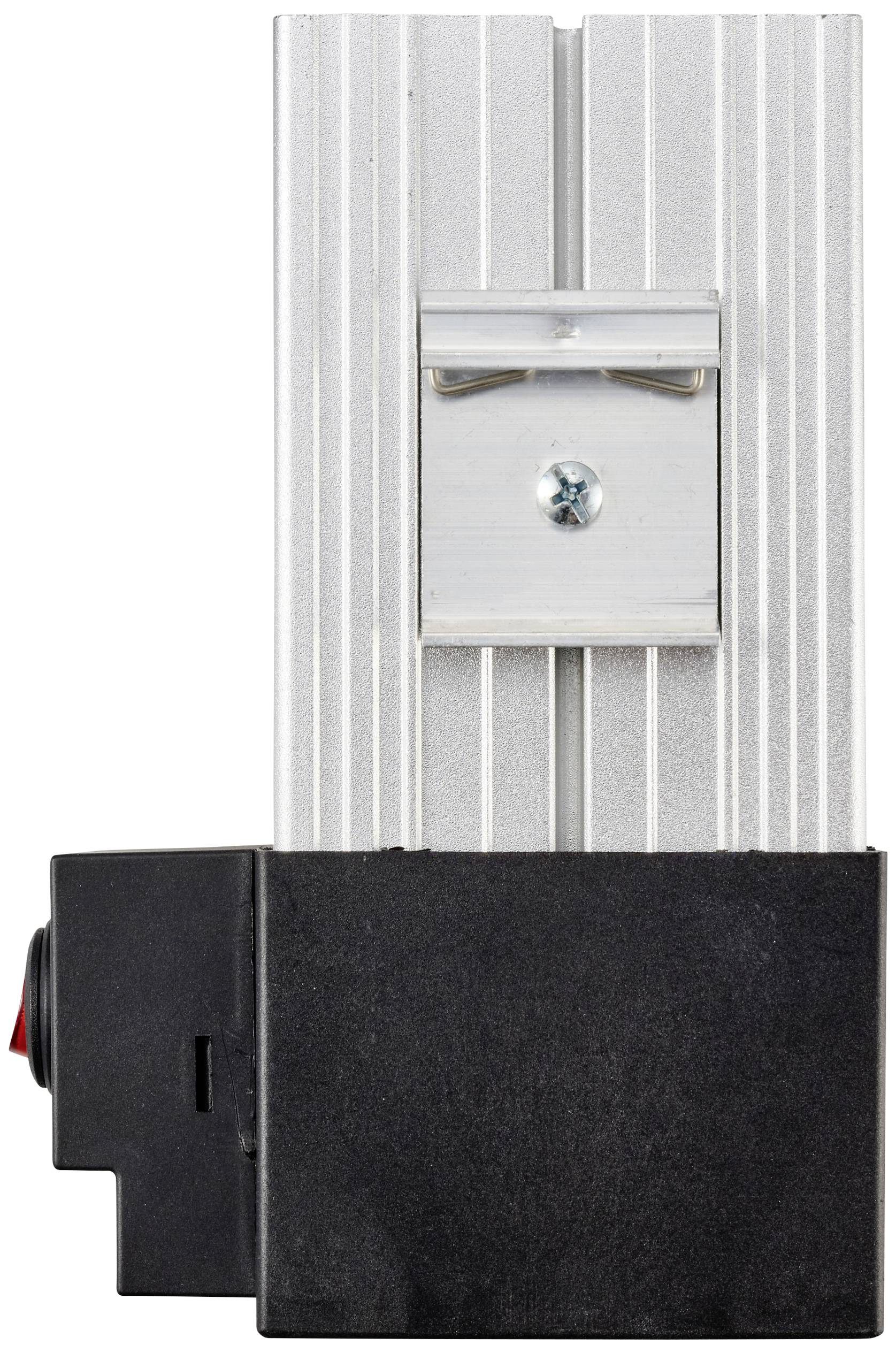 Een zwart, rechthoekig voetstuk met een verticaal, zilver, geribbeld metalen onderdeel dat erin gestoken is.