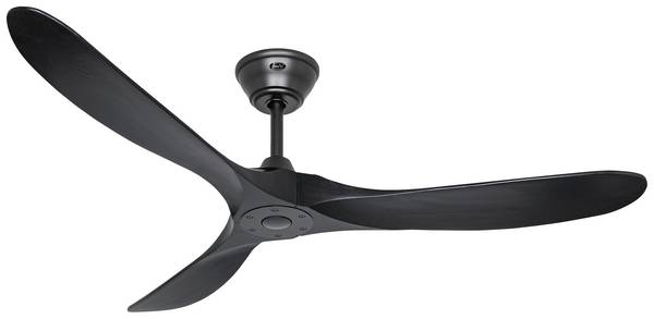 CasaFan ECO GENUINO 152 MS-MS Plafondventilator  16.6 W (Ø x h) 1520 mm x 285 mm Zwart (mat) Met afstandsbediening, Met wintermodus