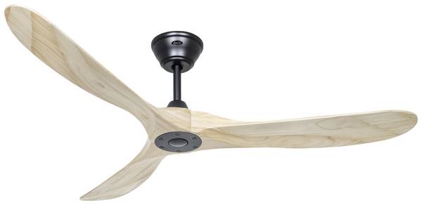 CasaFan ECO GENUINO 152 MS-NT Plafondventilator  16.6 W (Ø x h) 1520 mm x 285 mm Zwart (mat) Met afstandsbediening, Met wintermodus